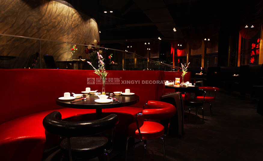香江匯時尚餐廳2000平用餐區(qū)裝修設(shè)計實景圖