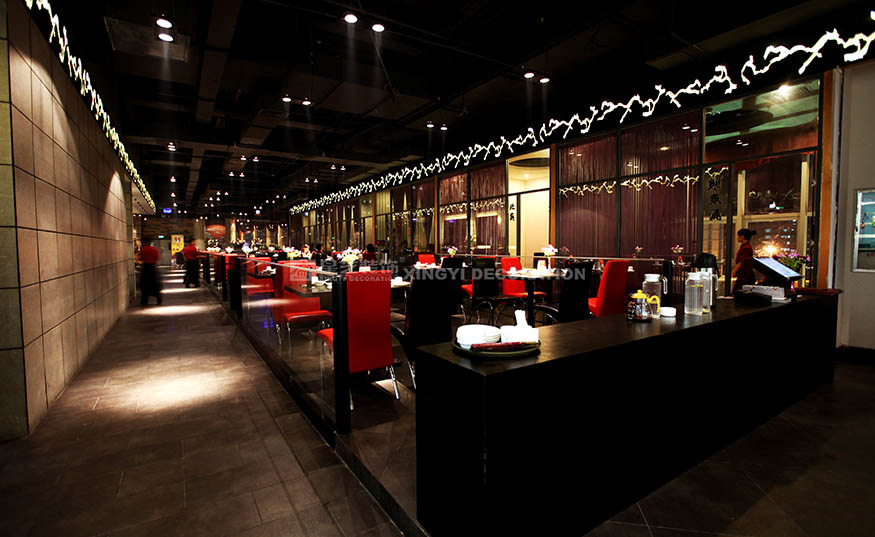 香江匯時尚餐廳2000平用餐區(qū)裝修設(shè)計實景圖