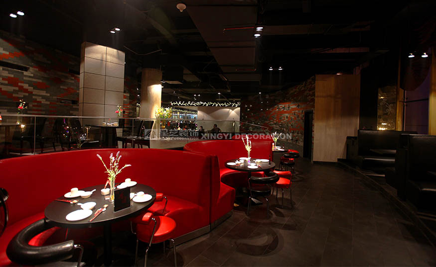 香江匯時尚餐廳2000平用餐區(qū)裝修設(shè)計實景圖